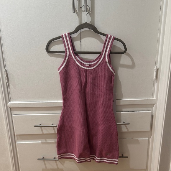 ALO Yoga Tennis Club Sweater Knit Dress size small pink wild rose - Picture 7 of 10
